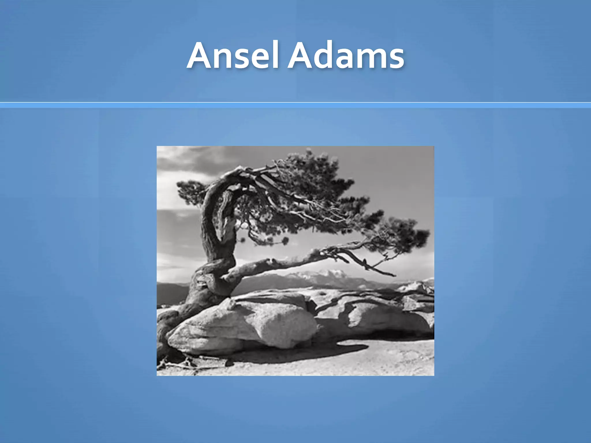 Ansel Adams
 