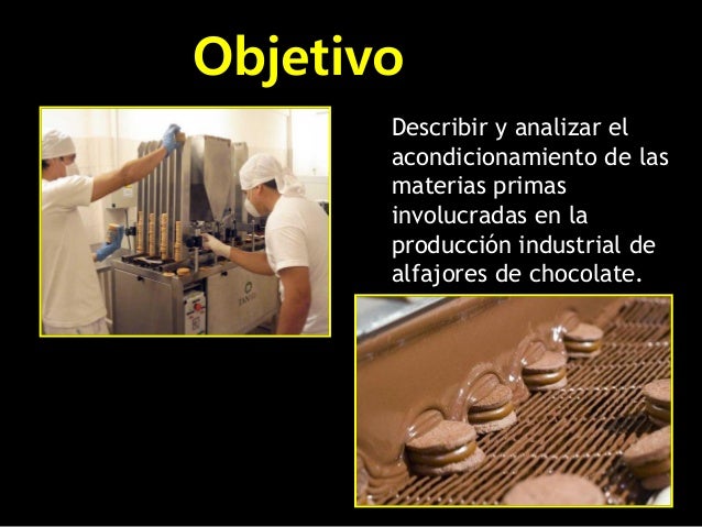 Acondicionamiento de materias primas. Alfajores