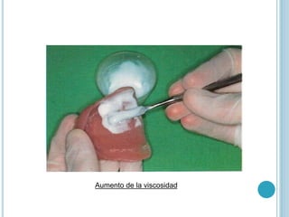 Aumento de la viscosidad
 