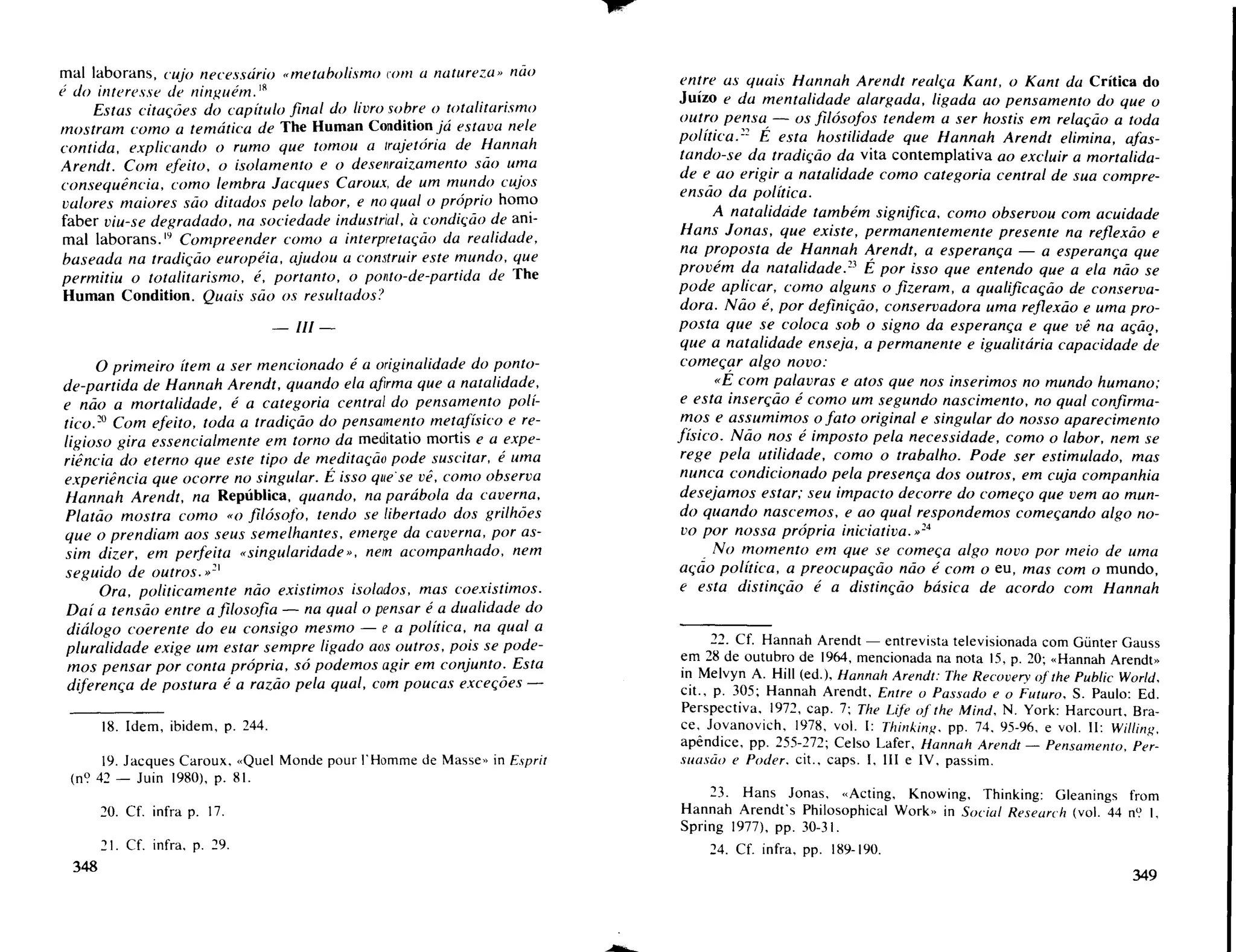 A Condição Humana - Hannah Arendt