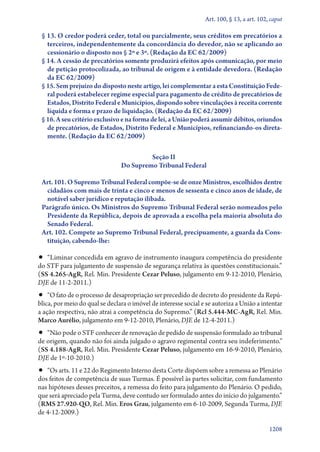 A constituição e o supremo