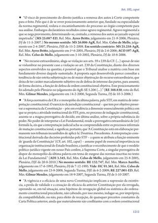 A constituição e o supremo