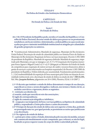 A constituição e o supremo