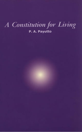 A constitution for_living