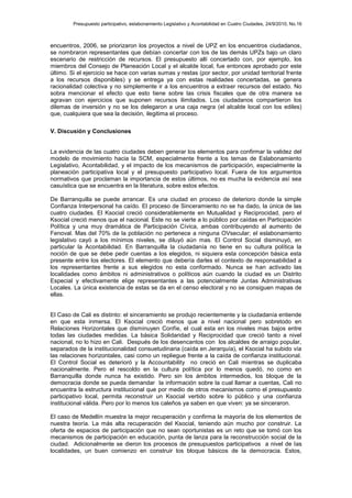 Presupuesto participativo, eslabonamiento Legislativo y Acontabilidad en Cuatro Ciudades, 24/9/2010, No.16
encuentros, 200...