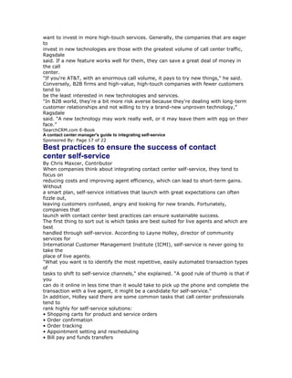 A contact center manager