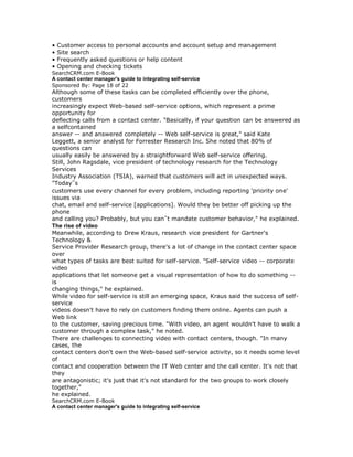 A contact center manager