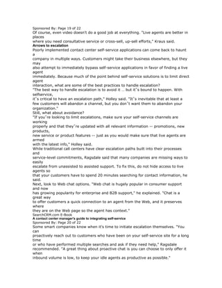 A contact center manager