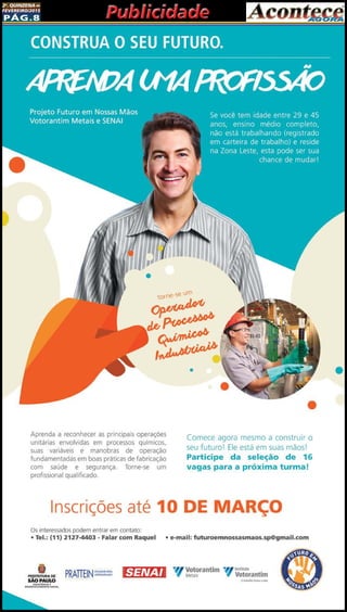 Pág.8
2a
. quinzena de
fevereiro/2015
PublicidadePublicidade
 