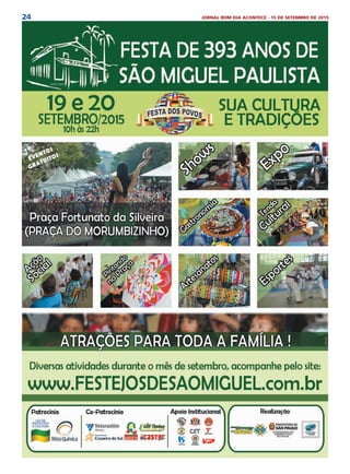 24 JORNAL BOM DIA ACONTECE - 15 DE SETEMBRO DE 2015
 
