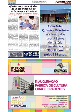 2A QUINZENA DE
SETEMBRO/2013

PÁG.6

Ajustes na rotina ajudam
na independência do
paciente com Alzheimer
Familiares e amigos podem estimular o portador da doença
degenerativa a fazer pequenas tarefas; além disso, mudanças na
casa podem oferecer mais segurança ao paciente
A progressão da Doença
de Alzheimer é lenta e vai
limitando as atividades do
paciente. Assim, promover
pequenas alterações na casa
do portador da doença ajudará a dar-lhe mais independência e segurança, além de
facilitar o dia a dia do paciente. "Assim, ele ficará mais
seguro e confiante para transitar pela residência e garantir sua sociabilidade por
mais tempo", explica o neurologista Rodrigo Rizek
Schultz, do Núcleo de Envelhecimento Cerebral da Universidade Federal de São
Paulo (NUDEC-UNIFESP). As
demências afetam 36 milhões de pessoas em todo o
mundo, sendo que a doença de Alzheimer acomete
cerca de 1,2 milhão de pessoas no Brasil.
De acordo com Schultz,
retirar os tapetes ajudará a
prevenir quedas e escorregões. No banheiro, é preciso redobrar a atenção: barras de segurança próximas
ao chuveiro e ao vaso sanitário auxiliarão nos cuidados diários. Além disso, a
porta com uma abertura de
20 cm do chão facilitará o
socorro ao paciente, quando necessário.
O cuidador precisa esti-

mular e orientar o paciente
a colocar suas finanças em
ordem, além de estabelecer
hábitos e horários para as
atividades e, principalmente, deixar os objetos em locais determinados. "Se o paciente na fase inicial da doença for envolvido em pequenas tarefas, como arrumar a cama, e receber pequenos elogios por conseguir
completá-las, é uma forma
de fazê-lo se sentir útil",
aconselha o especialista.
Já nos estágios mais
avançados da doença é necessário redobrar a atenção,
pois o paciente começa a
apresentar os primeiros problemas de memória. É fundamental organizar uma ro-

Anuncie no mais completo e
mais lido jornal de São
Miguel e região. Ótimas
promoções e formas de
pagamento!!! Consulte!!!

tina para evitar que o paciente fique confuso e colocar sinalização pela casa ajudará a orientar o portador.
A cozinha com objetos cortantes e pontiagudos é um
ambiente perigoso para o
paciente de Alzheimer. Ele
precisa de monitoramento
quando estiver na cozinha,
para evitar que se corte ou
provoque um vazamento de
gás, que pode resultar em
incêndio.
No site www.doencade
alzheimer.com.br, é possível fazer um passeio virtual
por uma casa preparada
para receber um paciente de
Alzheimer, além de dicas
para o cuidador e videoaula
para profissionais de saúde.

2031-2364
2513-0928

 