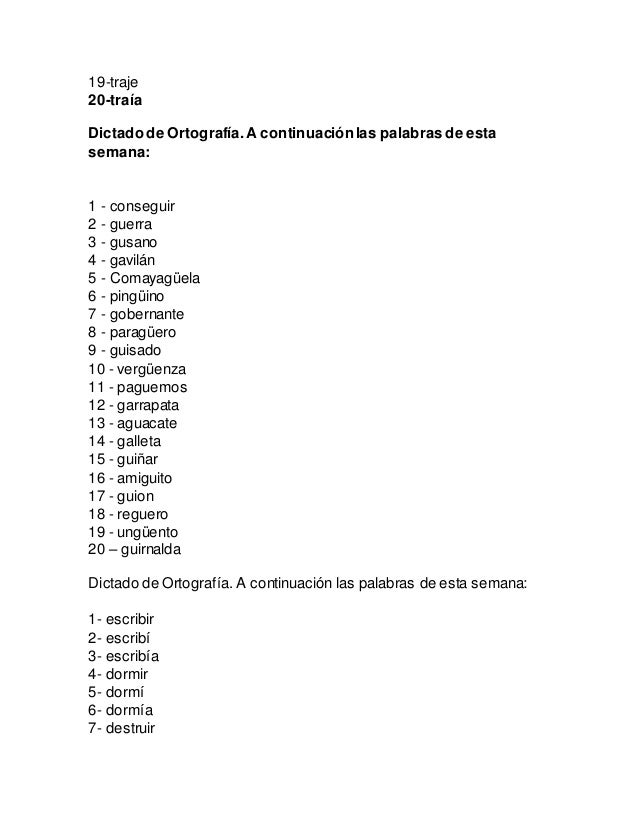 Para dictado - Ortografia Nivel primaria. Para dictado - Ortografia Nivel primaria.
