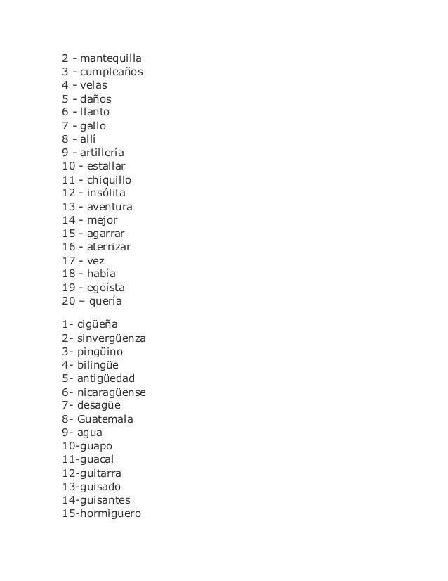 Para dictado - Ortografia Nivel primaria. Para dictado - Ortografia Nivel primaria.