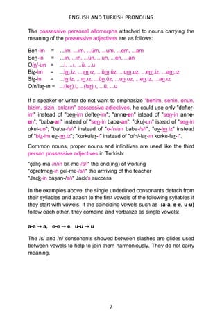 A contrastive analysis of the english and turkish pronouns yuksel ...