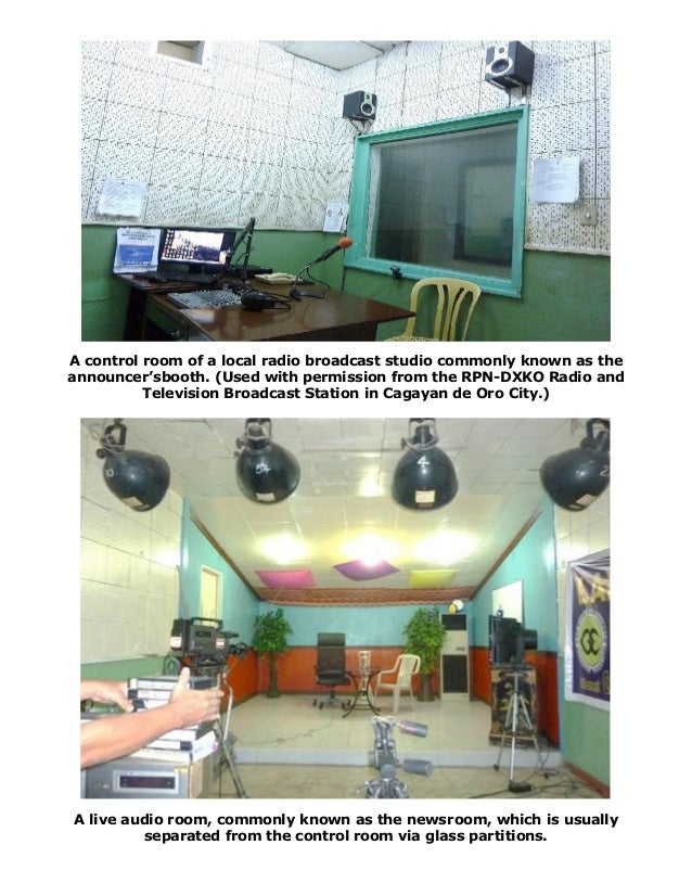 A control room of a local radio broadcast studio commonly known as th…