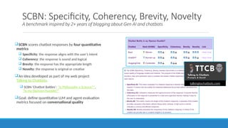 A Conversational AI Scoring Framework: SCBN-RQTL | PPTX