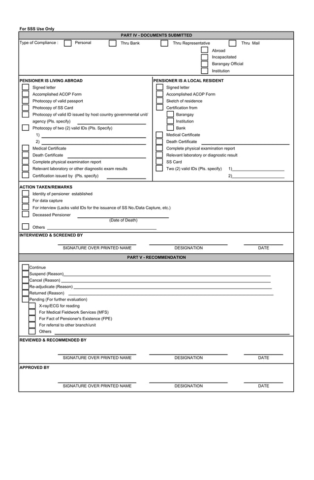 Acop application form