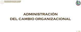 ADMINISTRACIÓN
DEL CAMBIO ORGANIZACIONAL
15 03:00
 