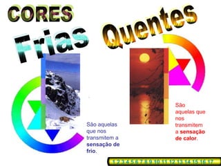 São
                                  aquelas que
                                  nos
São aquelas                       transmitem
que nos                           a sensação
transmitem a                      de calor.
sensação de
frio.
         1 2 3 4 5 6 7 8 9 10 11 12 13 14 15 16 17
 