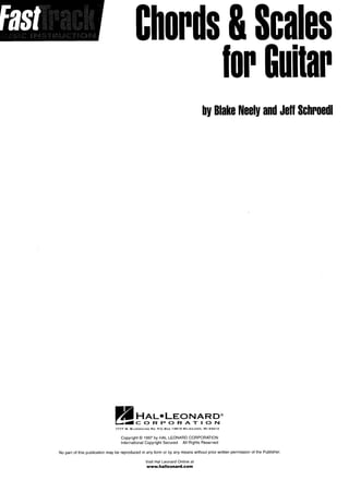 Acordes e escalas para guitarra