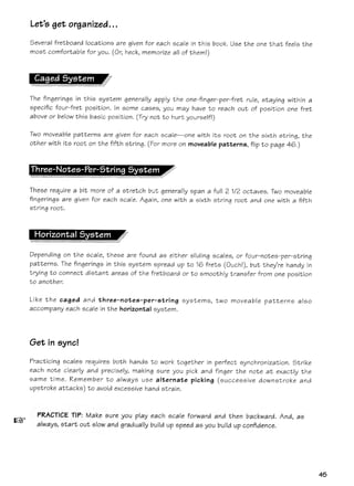 Acordes e escalas para guitarra