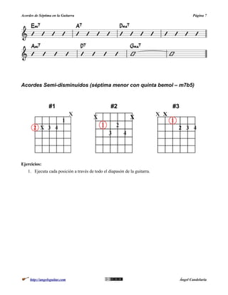 Acordes de Séptima en la Guitarra | PDF