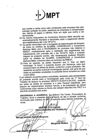 Acordo no TRT para demissões na Refinaria Abreu e Lima