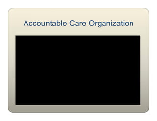 Accountable Care Organization
 