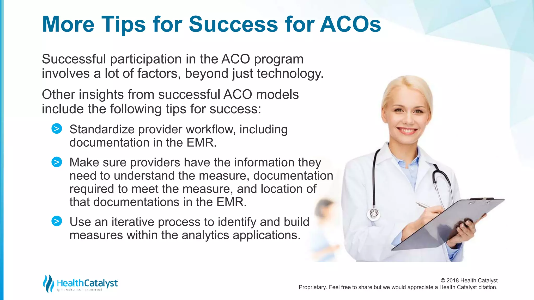ACOs: Four Ways Technology Contributes to Success | PPT