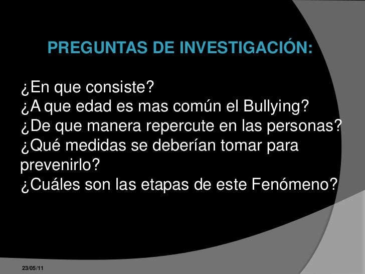 Acoso escolar bullying