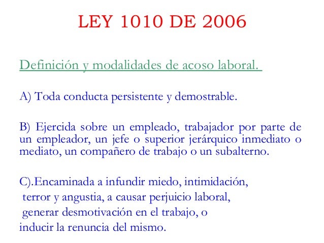 Acoso Laboral