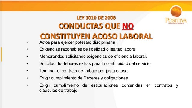Acoso laboral positiva