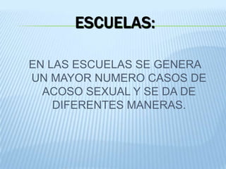 Acoso Sexual