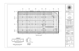 CONCRETO PL:
ACERO:
f'c: = 21 MPa
f'm:
fy:
CONCRETO Col: f'c: = 28 MPa
= 10 MPa
= 420 MPa
PROYECTO:
EDIFICIO 102
Tc=
TL=
Fv=
Fa=
Av=
Aa= 0.15
0.20
1.20
3.50
1.87
4.00
LACUSTRE 200
Ro= 5.00
SIST. DE RESISTENCIA SISMICA (DMO)
GRUPO DE USO
GRUPO DE USO I
PORTICOS DE CONCRETO (DMO)
I = 1.00
C, VIVA ( Cubierta )
ACABADOS
MUROS ( Total )
C, VIVA ( pisos tipicos)
1.00
2.50
1.80
5.00
David Acosta
MAYO 21 DE 2015
CONTENIDO:
Edificio102.dwg
2
PLANTA PISO 1
Codigo: 2092412
David Leonardo Acosta Rodriguez.
FL#3 L=0.57 c/.30
.32
.125
.125
Traslapo min. 0.70
2#3
CORTE TIPICO DE PLACA
Escala___________________1:25
RIOSTRA
S=10x40
ambos sentidos
Aligeramiento
1 2 3 4 5 6 7
A
B
C
D
E
F
Muere
Muro de contencion
101
101
101
102
101
101
101
101
103
101
101
101
101
104
101
101
101
101
105
106
106
107
107
108
101
101
101
101
109A
110
111
111
111
112
113
113A
114
Esc.___________________1:125
109
114A
 