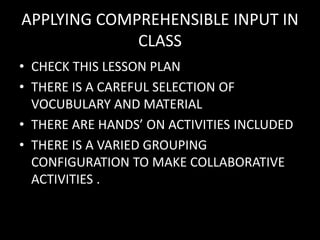 Comprehensive Input | PPTX