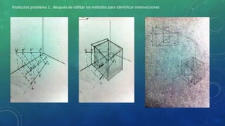 Productos problema 1 , después de utilizar los métodos para identificar intersecciones