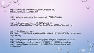 http://www.cuaed.unam.mx/lic_diseno/moodle/file. 
php/5/Diseno_I/u3/2_index.html 
http://adsoftheworld.com/files/images/A25715ZooSiluetas 
2.jpg 
http://1.bp.blogspot.com/--8QcRZB9Wqk/UHH-eGYRDFI/ 
AAAAAAAABDA/FFTlaQVxnb4/s1600/A26372ZooSiluetas1.jpg 
http://2.bp.blogspot.com/- 
lF6P1SPv09Y/TdBAdft6Q9I/AAAAAAAAARo/oNxqZH_UVFQ/s1600/forma+positiva+ 
negativa.png 
http://www.jakiodesigner.com.ve/blog/prev/image/30-Logotipos-espacio-hntetgpa:/ 
ti/vpoa-y0lo2a.jdp.gcargocollective.com/1/3/108167/1480163/tramas3.jpg 
http://images2.layoutsparks.com/1/204238/feliz-Semana-Santa-color-gradientes. 
gif 
 