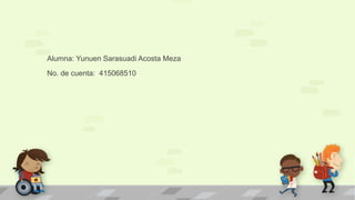 Alumna: Yunuen Sarasuadi Acosta Meza 
No. de cuenta: 415068510 
 