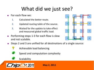 Cost Effective centralized adpative routing for networks on chip | PPTX