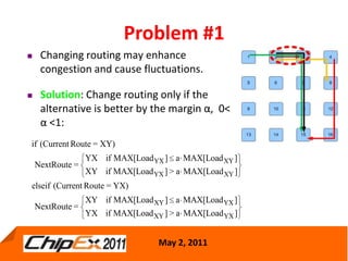 Conditional Routing Cost Effective centralized adpative routing for networks on chip | PPTX