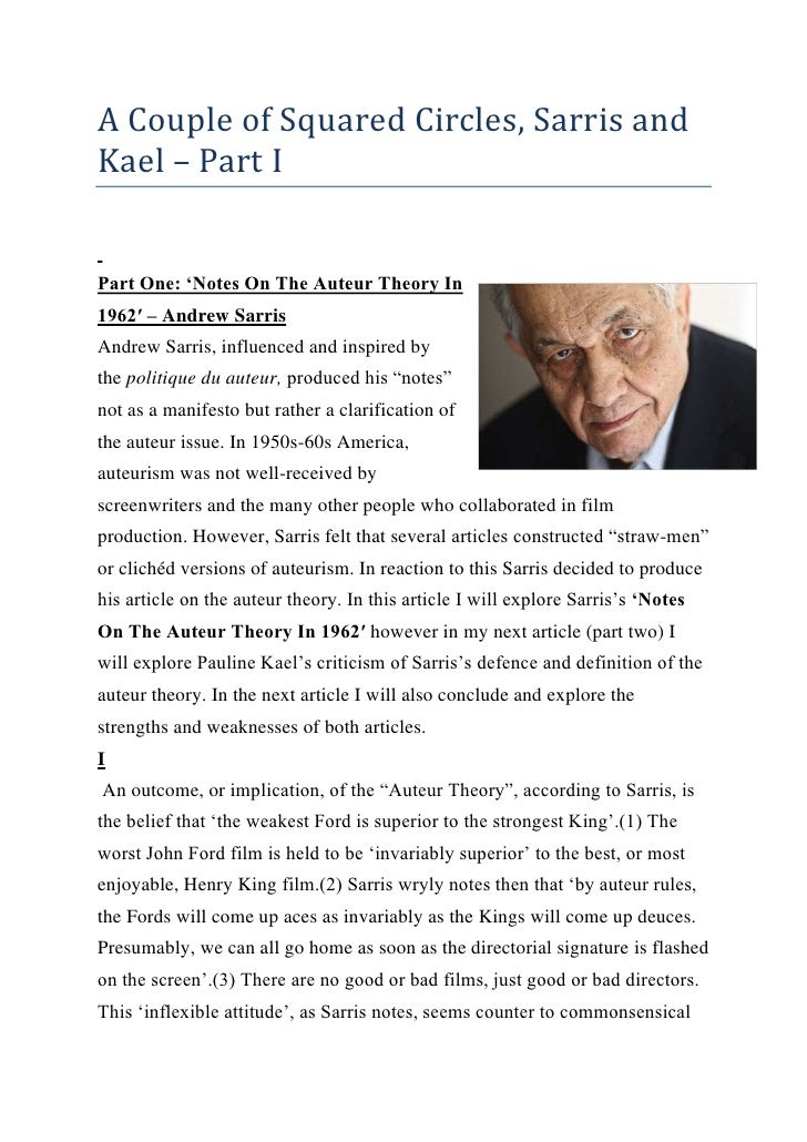 90 List Andrew Sarris Books for business