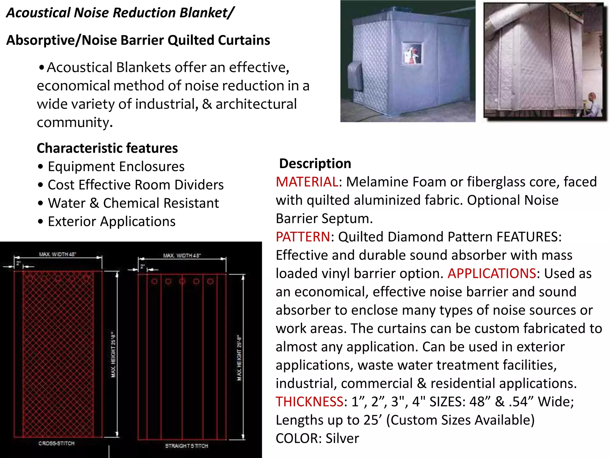 Acoustic & Materials | PPTX