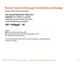 Sound Reduction Principles Acoustical and noise insulation | PPTX