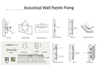 Acoustical Wall Panels Fixing
 