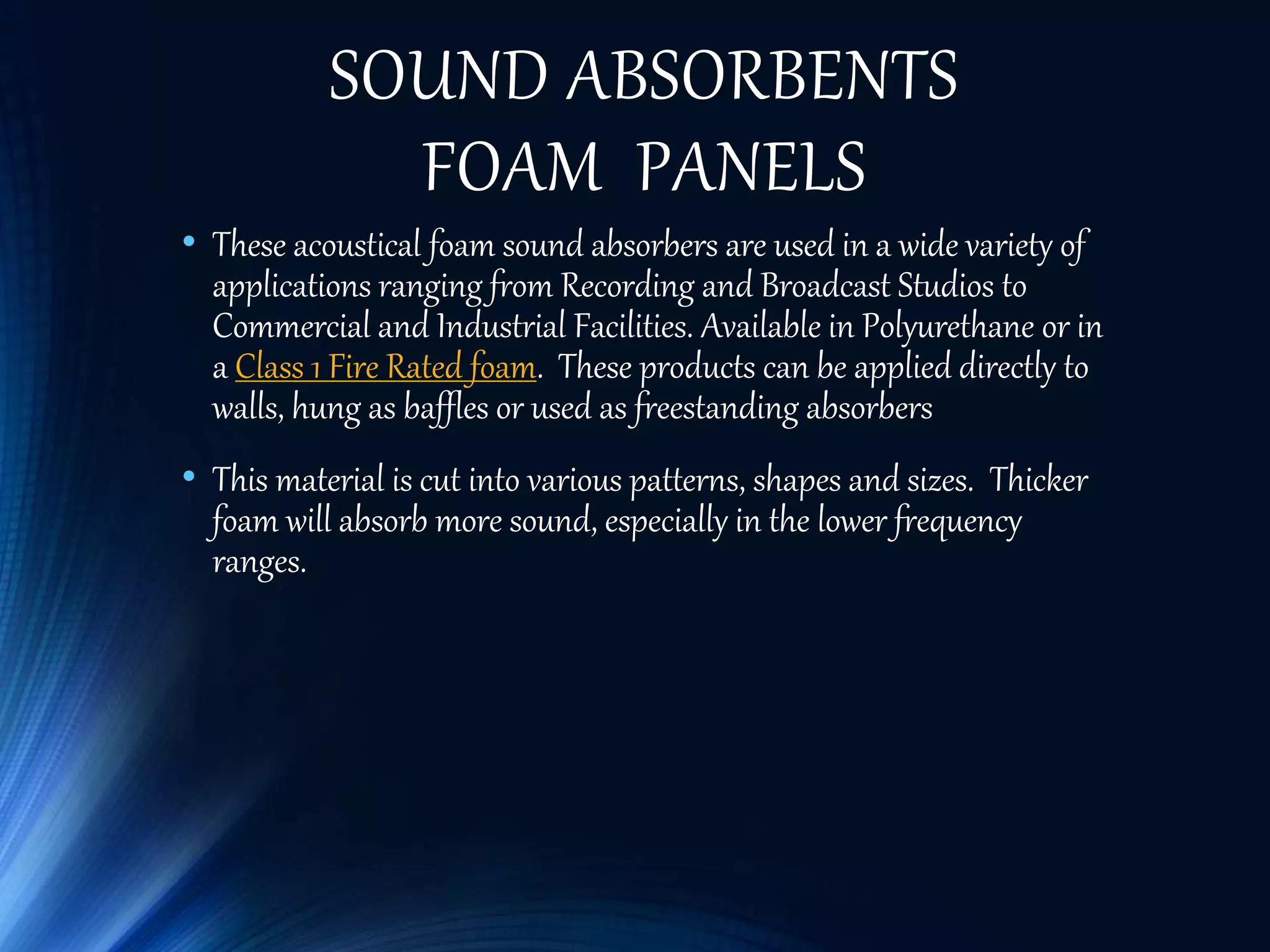 Acoustical materials | PPTX