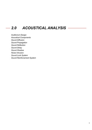 Acoustic Analysis on Permata Pintar Auditorium (Report) | PDF