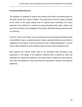 Building Science II Project 1 - Acoustic Design | PDF