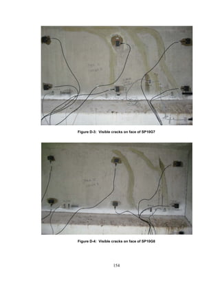 154
Figure D-3: Visible cracks on face of SP10G7
Figure D-4: Visible cracks on face of SP10G8
 