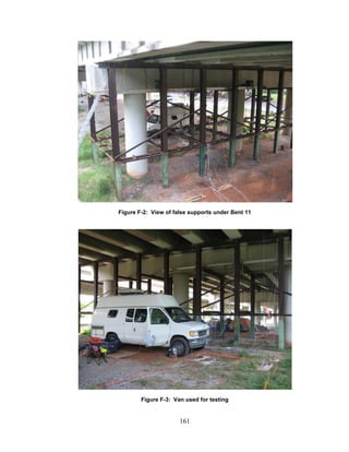 161
Figure F-2: View of false supports under Bent 11
Figure F-3: Van used for testing
 