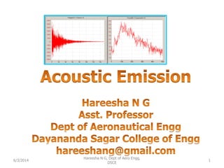 6/3/2014 1
Hareesha N G, Dept of Aero Engg,
DSCE
 